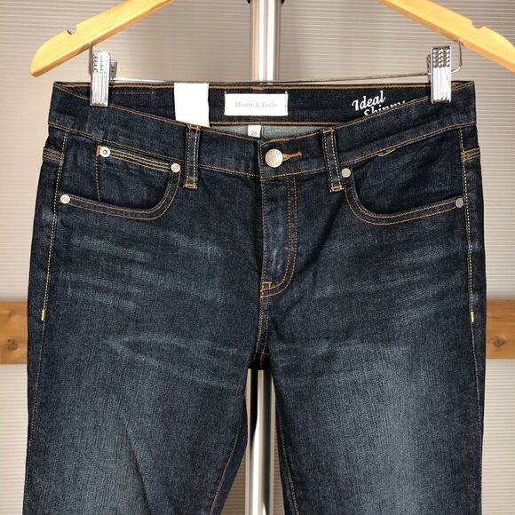 HENRY & BELLE Randolph Ideal Skinny Jeans Dark Wash NWT Sz 28 - Picture 8 of 8